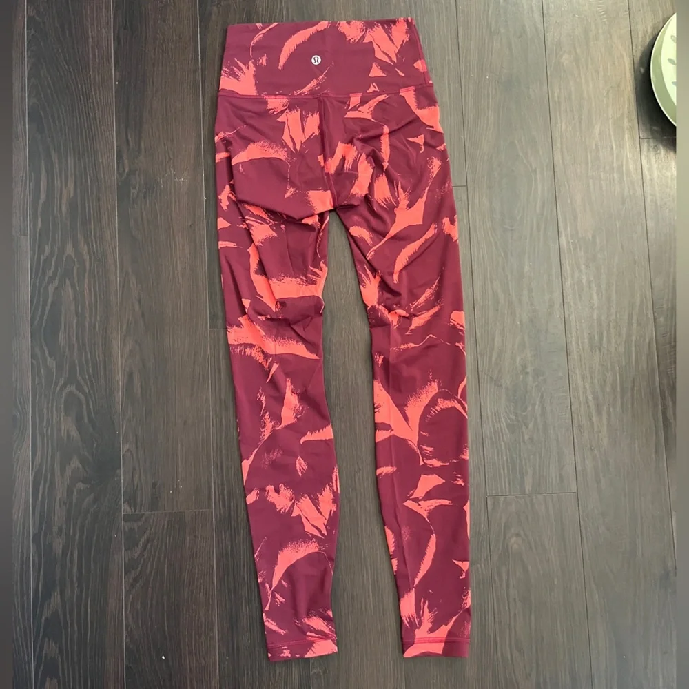 lululemon athletica Red Patterned Leggings - Picture 2 of 3